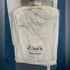 Voir Collection NWT Button Down Shirt woman’s size M